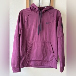 Nike Maroon Hoodie with Black Accents